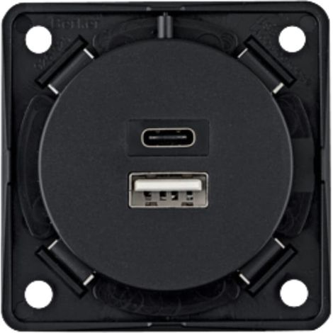 PRISE DE CHARGE USB 230 V 2 PRISES 3 A A+C INT BERKER 926202505