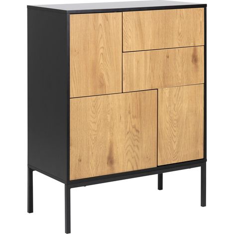 Cómoda Norsica Sevferi 139 , Con cajones y puertas, Número de cajones: 2, 103x80x40cm (1/5)