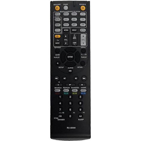 Télécommande de remplacement RC-834M pour récepteur AV Onkyo TX-NR515, TX-NR414, HT-RC440, HT-S6500, HT-S7500, HT-R791, HT-RC460 et HT-R758 (1/5)