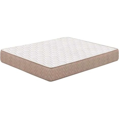 Colchón 90x190 cm Altamente Transpirable de Firmeza Media Nucleo Flexible Fibras Naturales (20-21 cm)