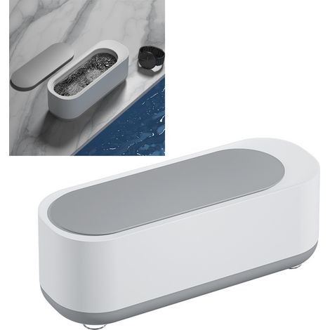 Nettoyeur à ultrasons, machine de nettoyage sonique 8 kHz, grande capacité pour bijoux et verres (1/5)