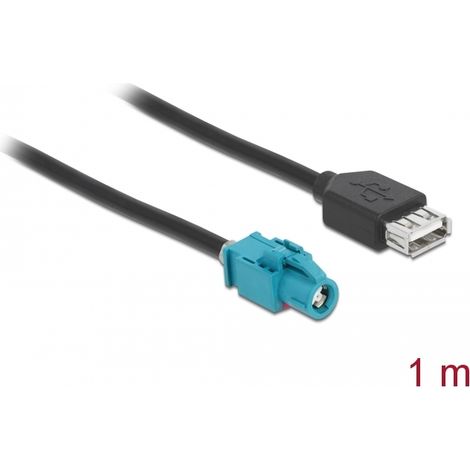 Delock Cable HSD Z hembra a USB 2.0 Tipo-A macho 1 m