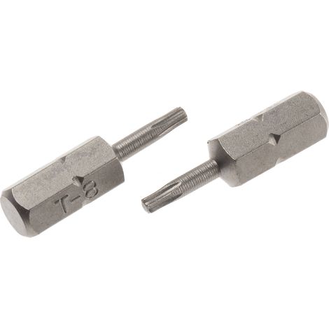 Embout de vissage RS PRO Torx, T8, L. 25 mm, Acier chrome vanadium ( Prix pour Lot de 5 )