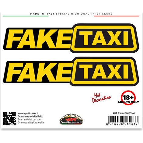Adesivi Stickers Standard Fake Taxi 10 x 12 cm (1/4)