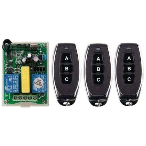 VURAHOME - Télécommande sans fil interrupteur 220V moteur volet roulant porte télécommande interrupteur/télécommande bidirectionnelle panneau de commande (1/4)