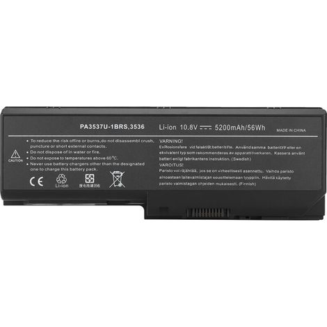 Batterie 10.8V 5200mAh pour Toshiba Satellite L350D, 355D, P200, P205, P305 - Modèle PA3536U-1BAS (1/5)