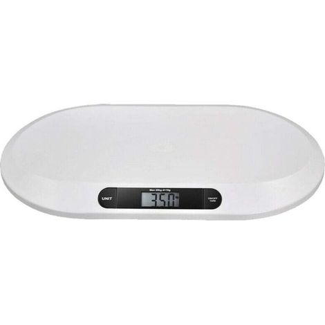Baby scale - Up to 20 kg - Electronic digital scale for small children/puppies/cats - With LCD screen and tare function, (1/5)