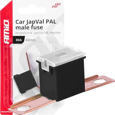 Fusible para coche Japval PAL macho 62 mm 80 A amio-03432 (1/4)