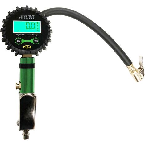 MANOMETRO DIGITALE PRESSIONE GOMME PISTOLA GONFIAGGIO PNEUMATICI 200 PSI LCD