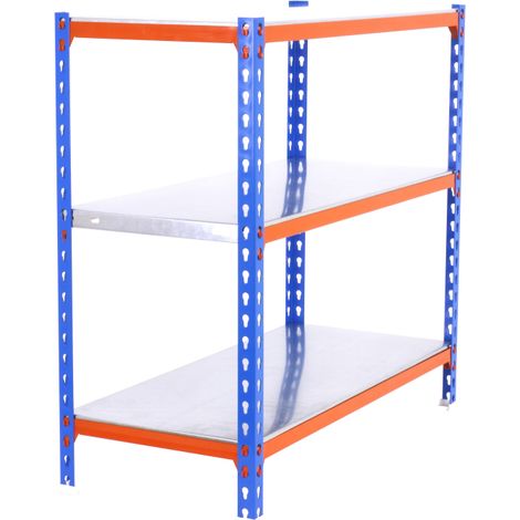 Simonrack Scaffale metallico blu arancio zincato 900x900x300 mm