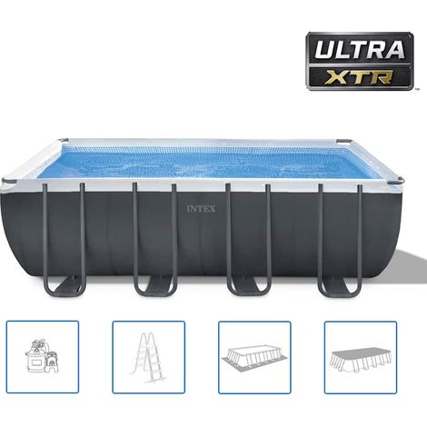 Set Piscina Rettangolare Ultra XTR Frame 549x274x132 cm 26356GN INTEX (1/5)