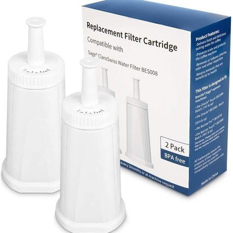 Lot de 6 filtres à café pour Sage 990. filtre à eau BES008 (1/4)