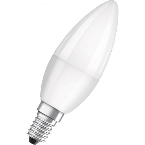 E14 LED-Glühbirne mit matter Flamme, 4,9W, warmweiß. (1/5)