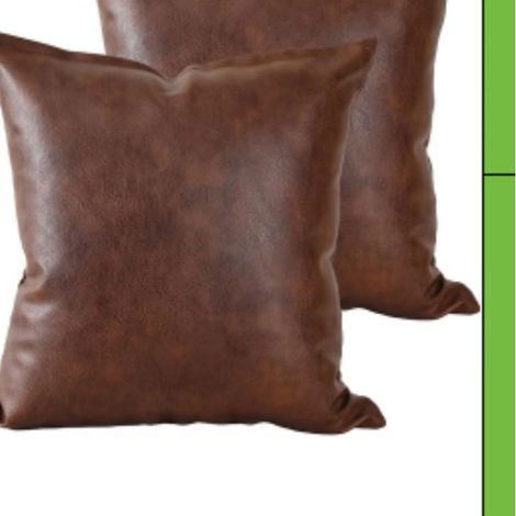 Modern PU leather pillowcase, home sofa cushion cover, simple PU leather car cushion cover, style PU leather -- dark brown -- 6060