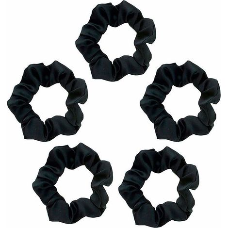 Haargummis aus Satin, weicher als Seide, verhindern Frizz Satin-Haargummis für sprödes Haar und einen weichen Look (1/3)