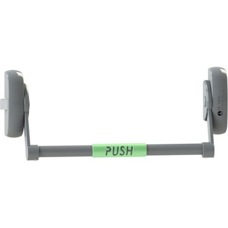 Serrure antipanique MODULO barre 1150 mm 1 point coupe-feu argent - ANTIPANIC