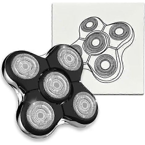 Tête de rasoir de rechange compatible avec les rasoirs électriques Remington Balder Pro XR7000, XR1500 et XR1501 pour hommes chauves. (1/5)