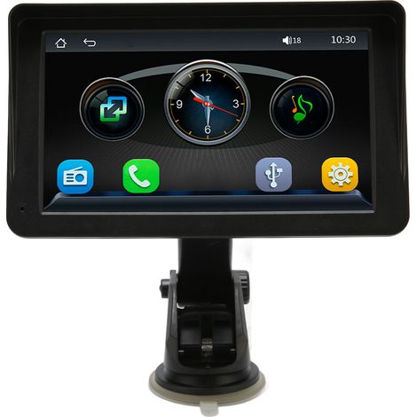 Autoradio MP5 multifonction avec écran tactile 7 pouces, caméra LED intégrée au pare-soleil et caméra de recul. (1/5)