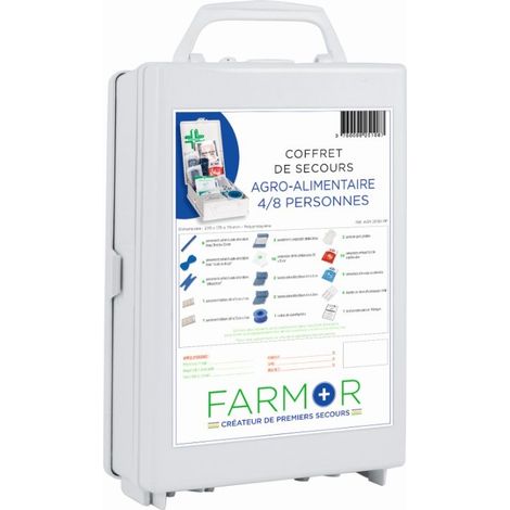 COFFRET DE SECOURS FARMOR AGRO-ALIMENTAIRE 4/8 PERSONNES - AGR 2030 PP (1/2)