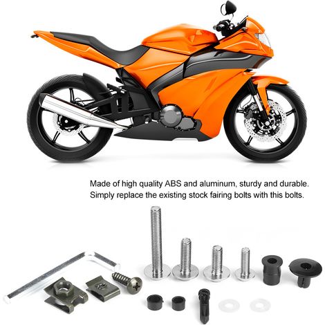 223-teiliger Motorradverkleidungsschraubensatz, silber (1/5)