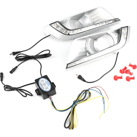 Feux de jour à LED avec clignotants 12 V compatibles avec Ford Ranger 15-18 (1/2)