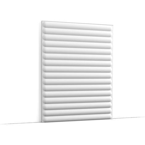Panel de pared flexible con efecto revestimiento - Orac Decor - L200xP1,5xH40cm - Caja completa de 5 paneles - W214F (1/2)