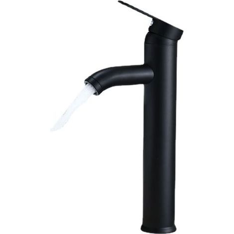 pair Robinet de Salle de Bain Noir - Haute Qualité, Eau Froide et Chaude - Adapté pour un Diamètre Intérieur de 32 mm à 42 mm (1/5)