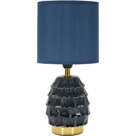 Lámpara de mesa Mauro Ferretti Pigny azul 40 W 15 cm