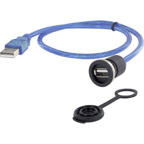 USB 2.0 Typ A Chassisbuchse, Einbau  M16 1310-1002-02 encitech Inhalt: 1 St.