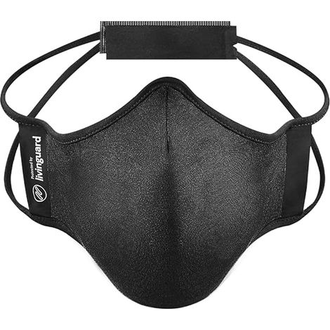 Maschera sportiva Livinguard Fitness taglia M nera + Borsa (1/5)