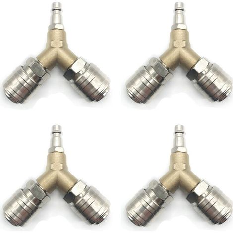 4X Connexion D'Air Comprimé, Distributeur D'Air Comprimé, Commutateur D'Air Comprimé, avec Connexions 1/4 Pouce (1/3)