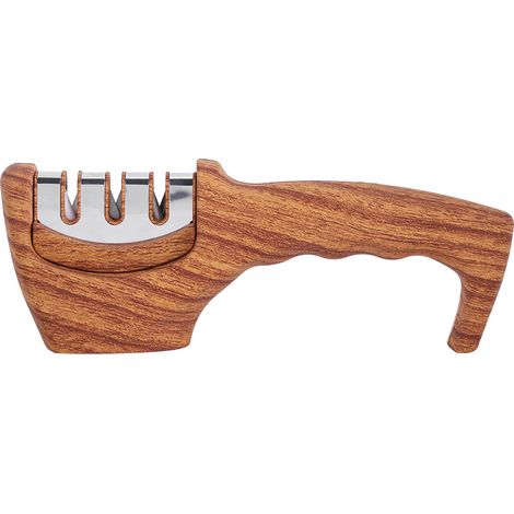 Aiguiseur De Couteaux Manuel 3 Étapes - Base Antidérapante Et Poignée Ergonomique - Pour Cuisine Domestique - 1 Pièce (1/5)