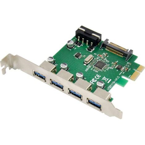 Scheda MicroConnect PCIe con 4 porte USB 3.0
