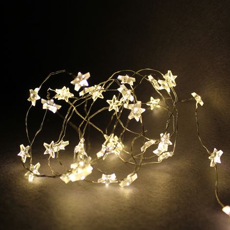3 Stück LED Lichterkette Stern je 40 LED-DLK111W-S-3stück (1/5)