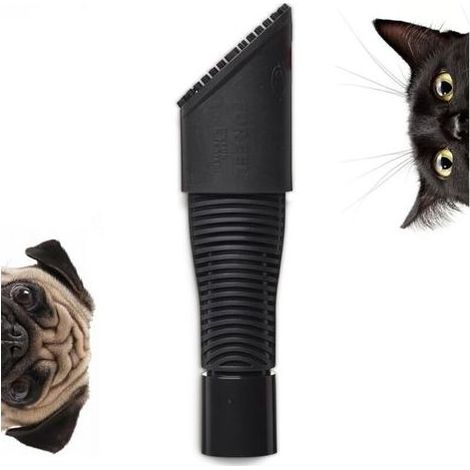 FUR-EEL Embout Aspirateur Poils Animaux Brosse Universelle 32–38 mm avec Adaptateur Atteint Les Coins Difficiles Élimine Les Poils de Chien & Chat, Poussière, Peluches pour Maison & Voiture (1/5)