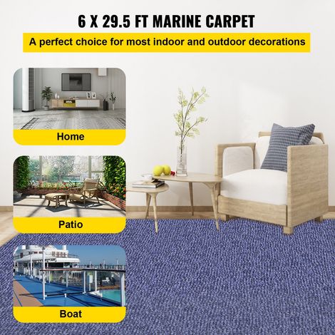 Tapis Extérieur Intérieur 9 m, Tapis de Sol en Fibre de Polyester, Tapis de Passage Antidérapante, Tapis de Couloir Résistant aux T… (1/5)