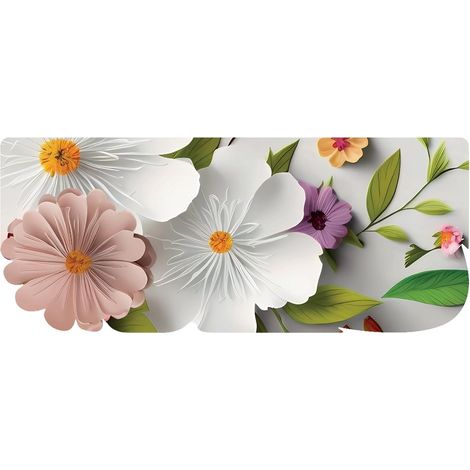 Le Forme Primavera Tappeto Cucina Sagoma Pvc Moderno Colorato Antiscivolo Stampa Digitale - 50x120 cm