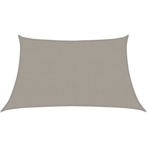 Maison Exclusive - Vela Parasole 160 g/m² Trapezio Grigio Chiaro 3/4x2 m in HDPE