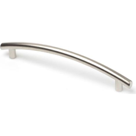 Asa de zamak con acabado níquel bisú, dimensiones:155x17x30mm y entrepuntos:128mm - (1/5)