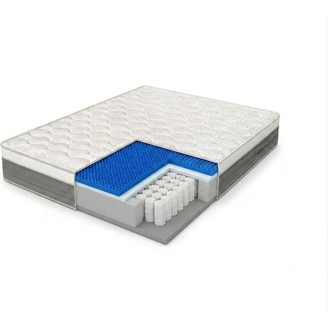 Materasso Molle e Memory Matrimoniale 160x195 cm Dispositivo Medico Classe 1 Dormidea Olimpo Hybrid + Omaggio (1/4)