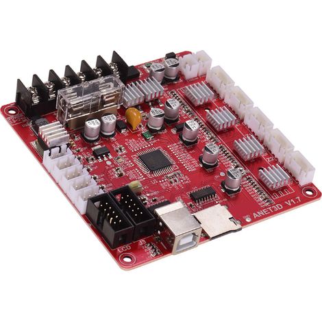 Carte mère Anet A1284-Base V1.7 pour imprimante 3D de bureau Anet A8 Plus (kit RepRap i3 à monter soi-même), 24 V