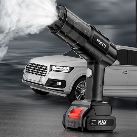 Convient pour l'aspirateur de voiture portable Txmfgh, sans fil et portatif, équipé d'une batterie haute capacité, d'une aspiration puissante et d'une puce intelligente, adapté à une utilisation en vo (1/2)