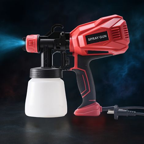 pistolet pneumatique puissant pulvérisateur électrique de peinture latex outils pulvérisation et nettoyage des murs 400 W (1/5)