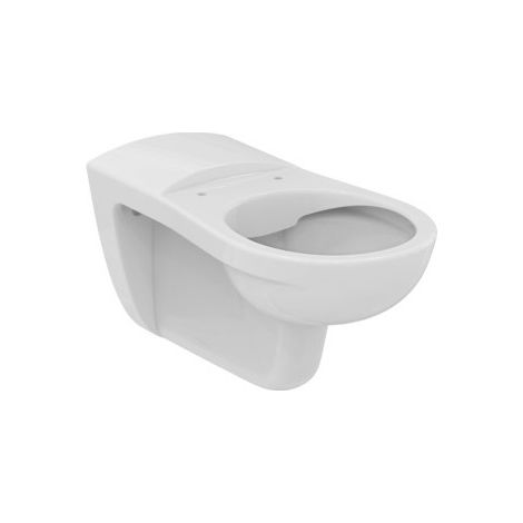 WC suspendu IS Contour 21, sans rebord, sans bride de rinçage, 355x700x380mm, blanc (1/2)