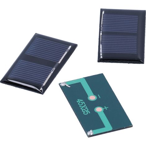 DIY-Miniatur-Solarpanel-Set 0,15 W 1 V 4 Stück 45 x 25 mm für wissenschaftliche Projekte (1/5)