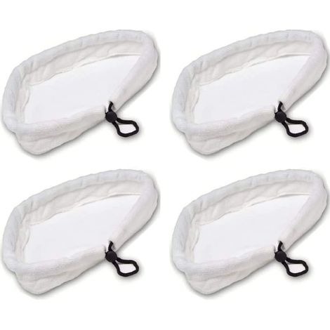 Waschbare, strapazierfähige Ersatztücher für Dampfmopps, 4er-Pack, dreieckige Ersatzpads für Dampfreiniger, vielseitig einsetzbar (1/5)