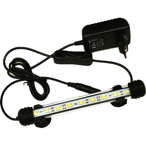 Lampe LED Aquarium - 18cm - Blanc - Étanche IP68 - Éclairage Submersible - Pour Poissons et Plantes (1/5)