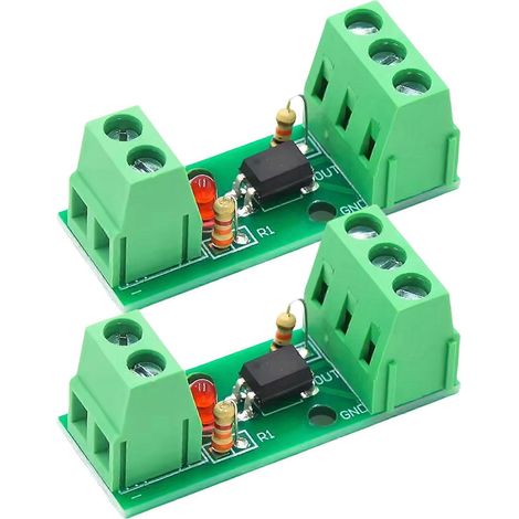 Module d'isolation à optocoupleur PC817, convertisseur de signal 5 kHz à déclenchement élevé, 1 canal, DC3V-5V/12V/24V, compatible NPN (1/5)