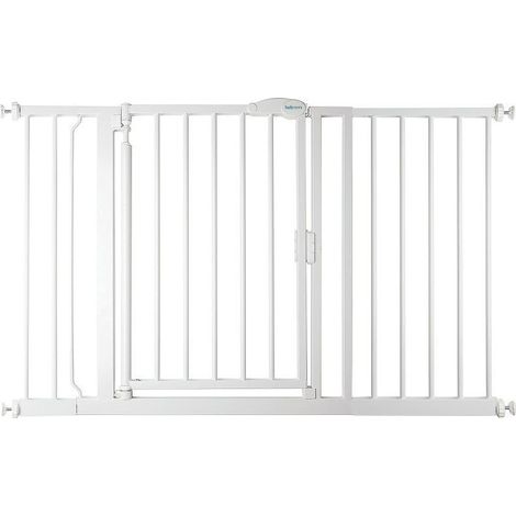 Safetots Barrière De Sécurité À Pression, Barrière D'escalier Pour Bébé 125,4cm - 132,4cm, Couleur Blanc