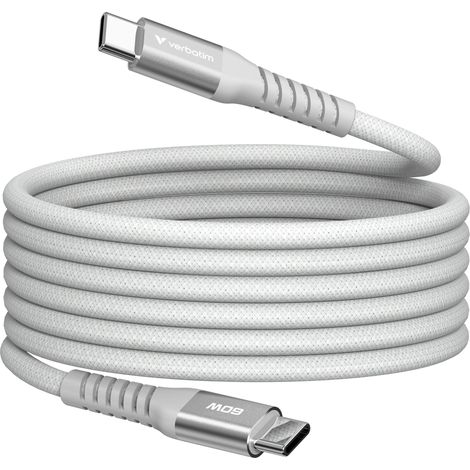 Verbatim Sync&Charge 60W 120cm USB-C/USB-C Magnetic gris 31850
